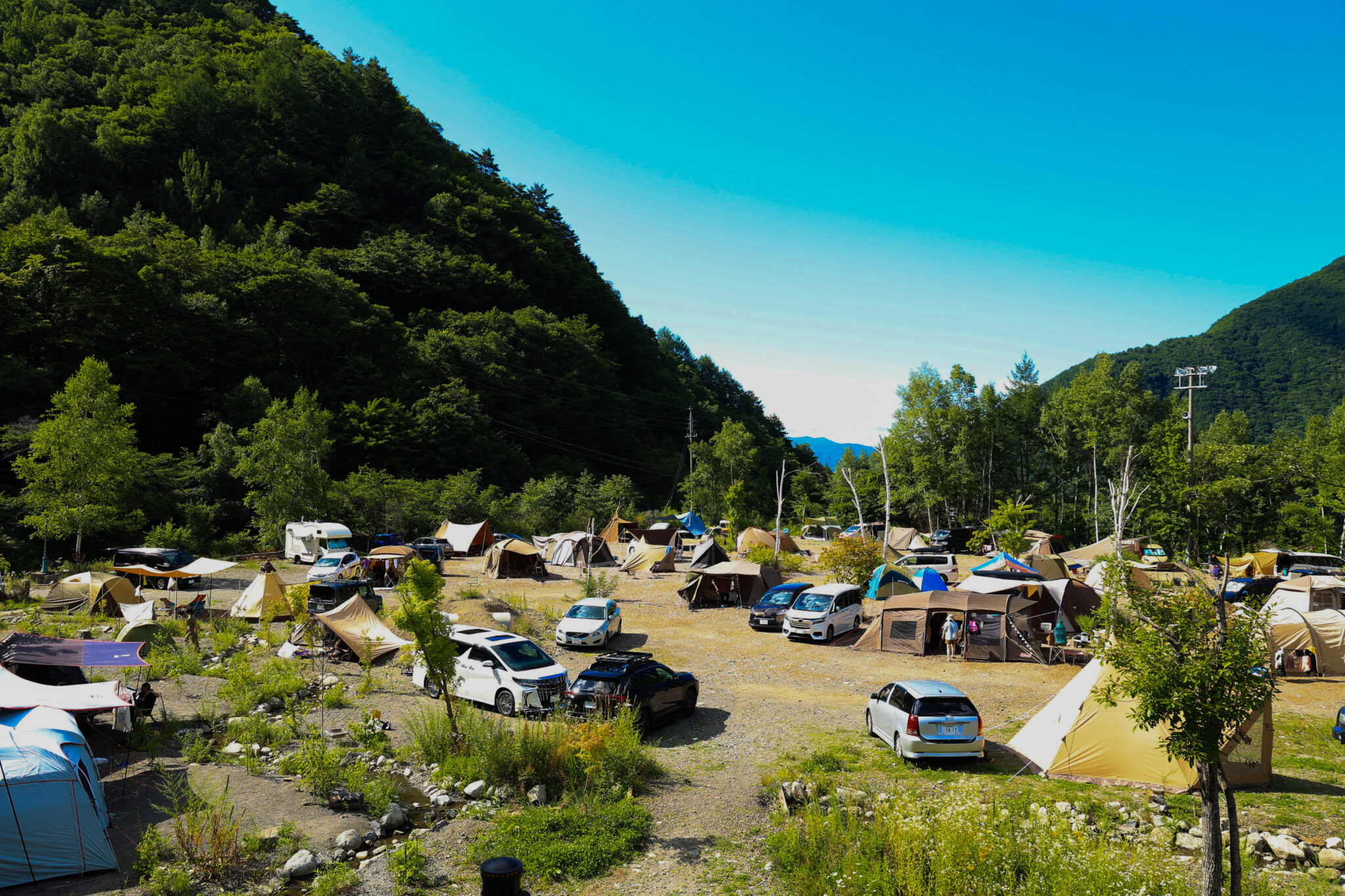 キャンプサイト全景